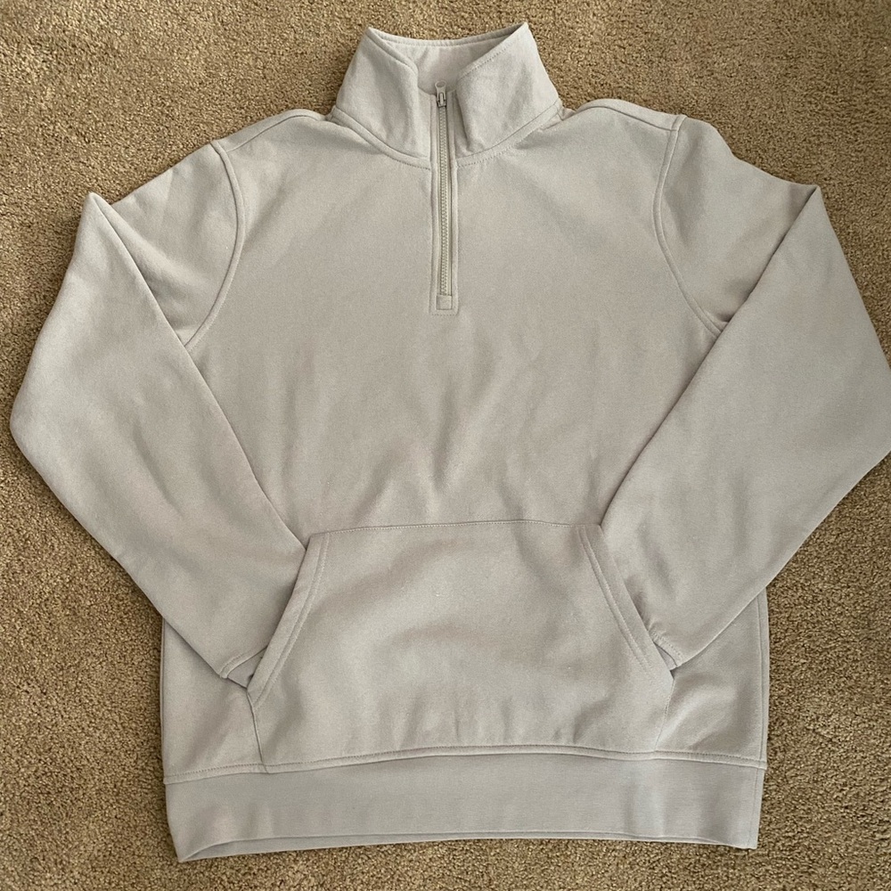 NWT Rue21 men’s oatmeal half zip sweatshirt size small